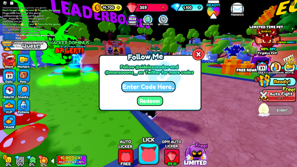 Roblox Lick Simulator Codes (September 2024) by Roblox Codes & Guides