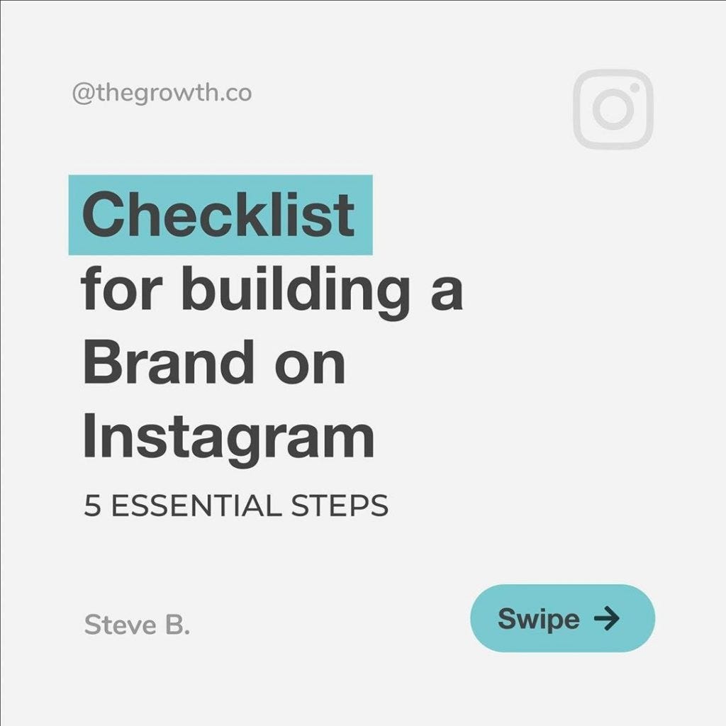 Checklist for building a Brand on Instagram | by Ruslan Galba | Medium