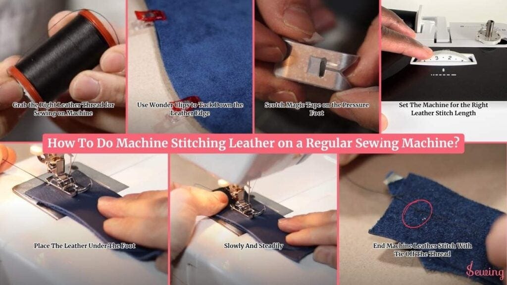 How To Do Machine Stitching Leather On A Regular Sewing Machine?
