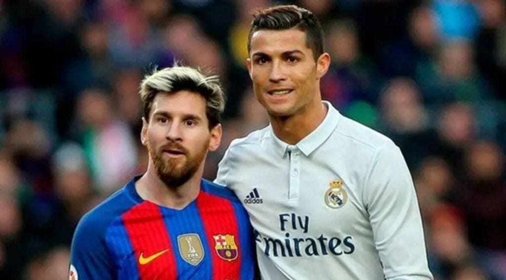 The El Clasico game that was shown on the photo of Messi and Ronaldo  playing chess