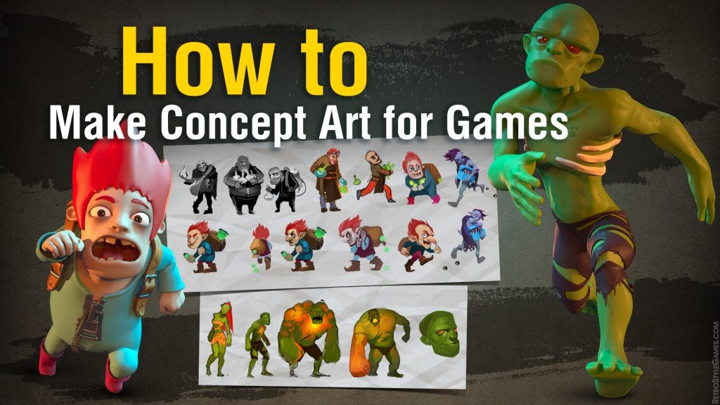 HOW TO MAKE CONCEPT ART FOR GAMES by RetroStyle Games Medium