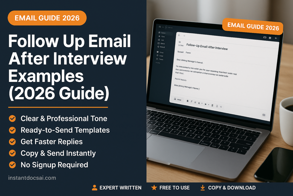 How to Follow Up After a Job Interview (With Examples That Work)