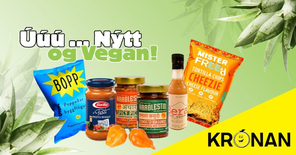Úúú NÝTT og Vegan