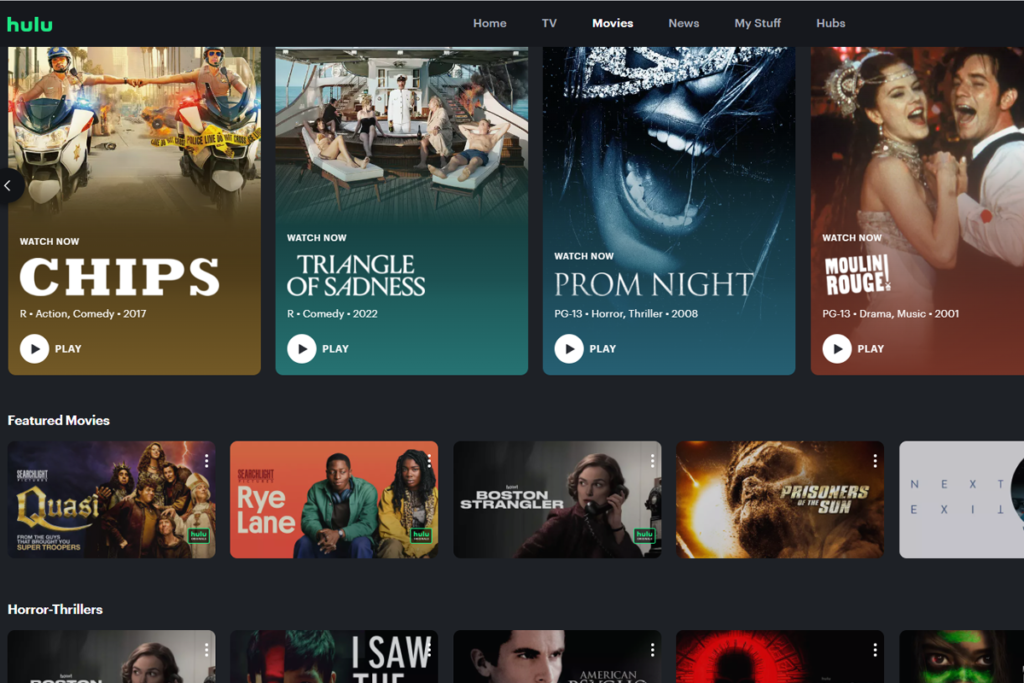 What does hulu have deals