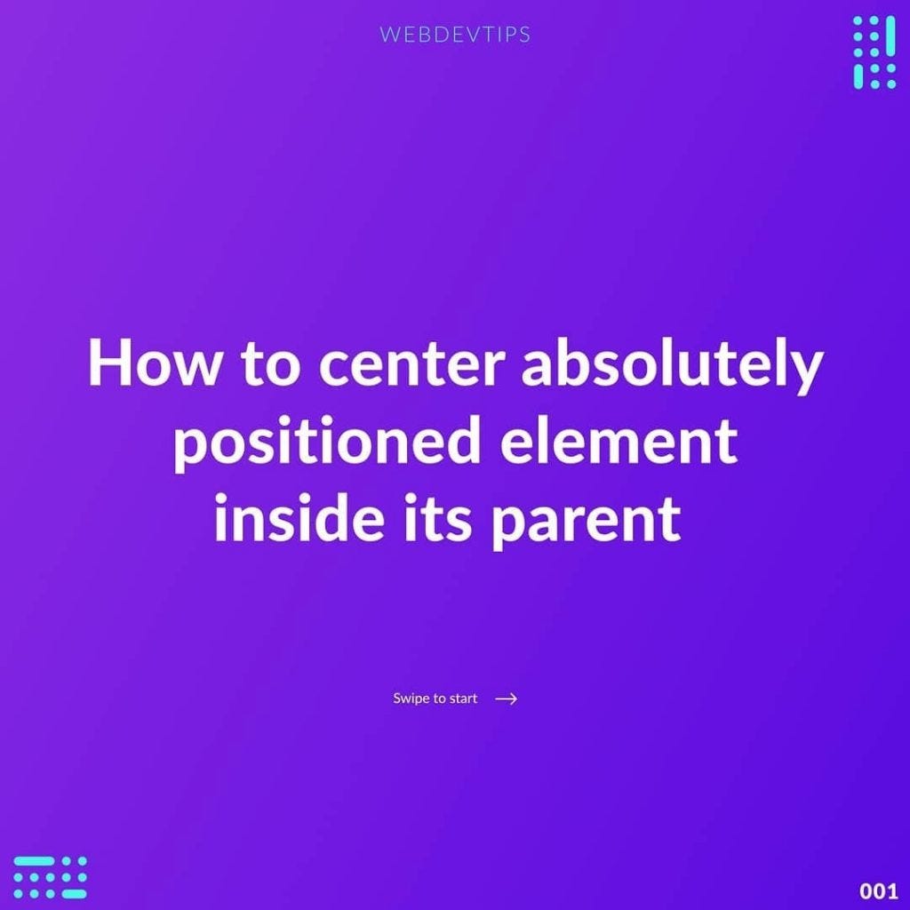 How to Сenter Absolutely Positioned Element Inside Its Parent by