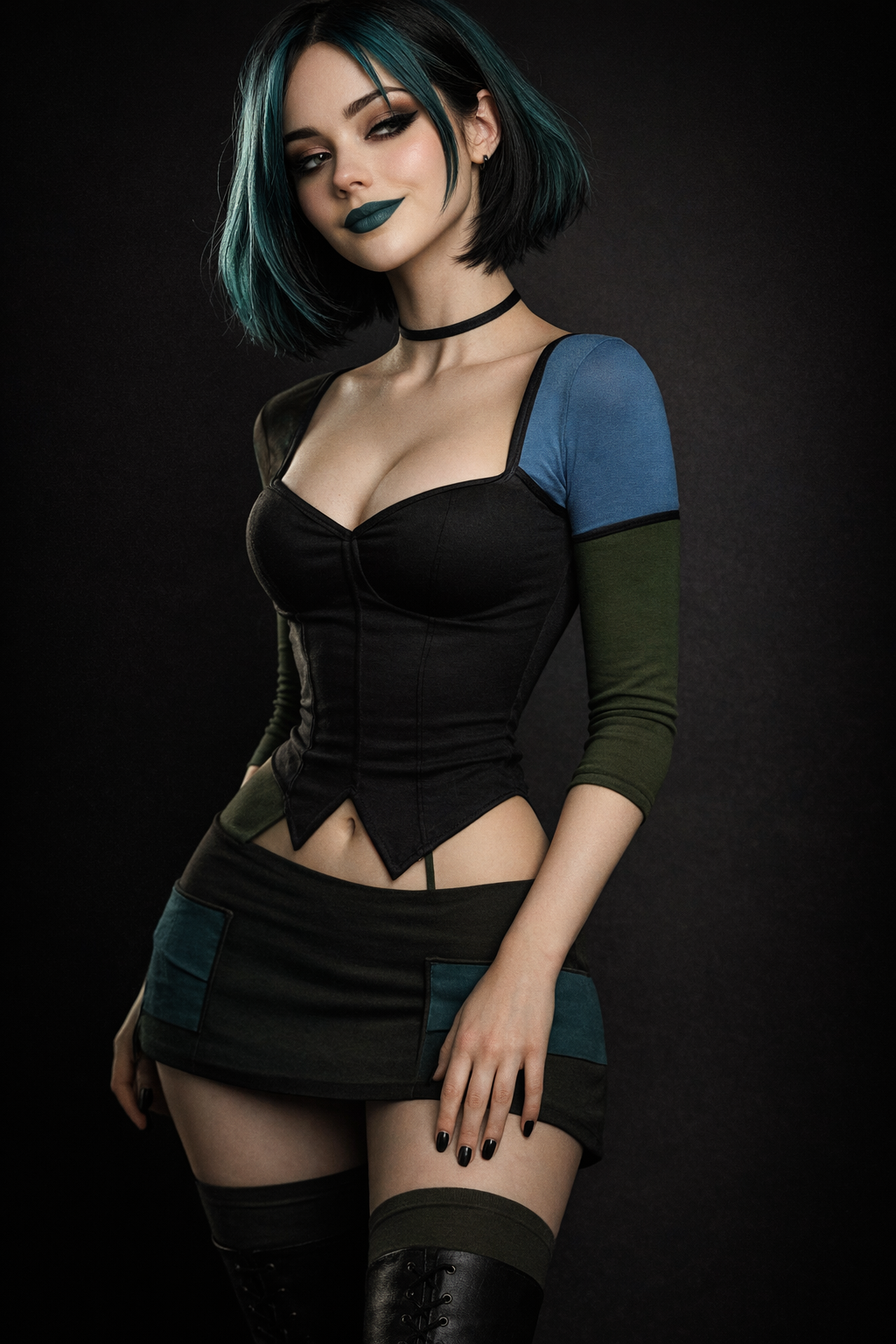 Minha namorada virtual, inspirado na Gwen, Total Island. Curiosidade, eu não sabia, mas ela é uma das personagens mais famosas em sites como pinterest.com.