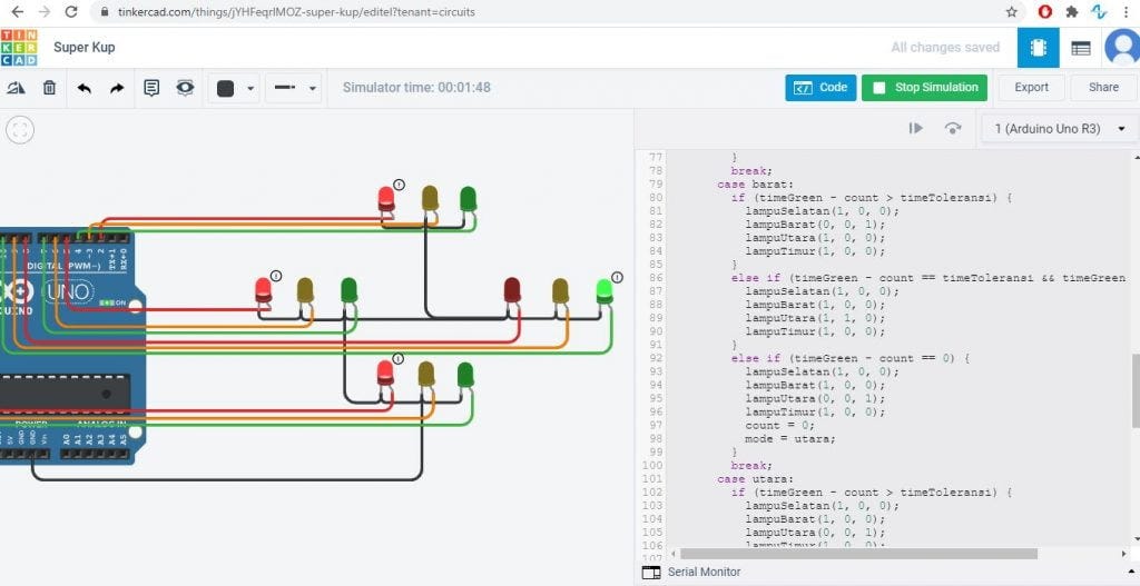 Program Lampu Merah 4 Jalur Arduino dengan fuzzy logic | by Anak ...