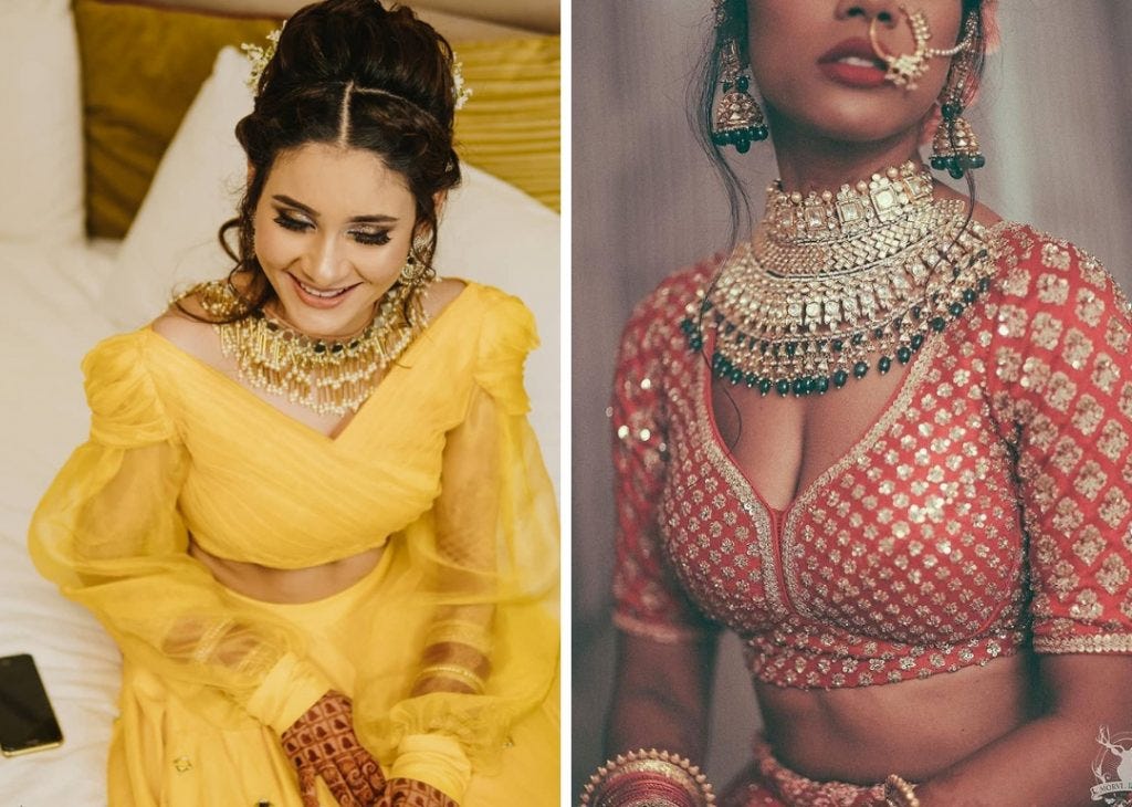 Trending: 8 Bridal Blouse Neck Designs Spotted On Real Brides, by  Shaadiwish