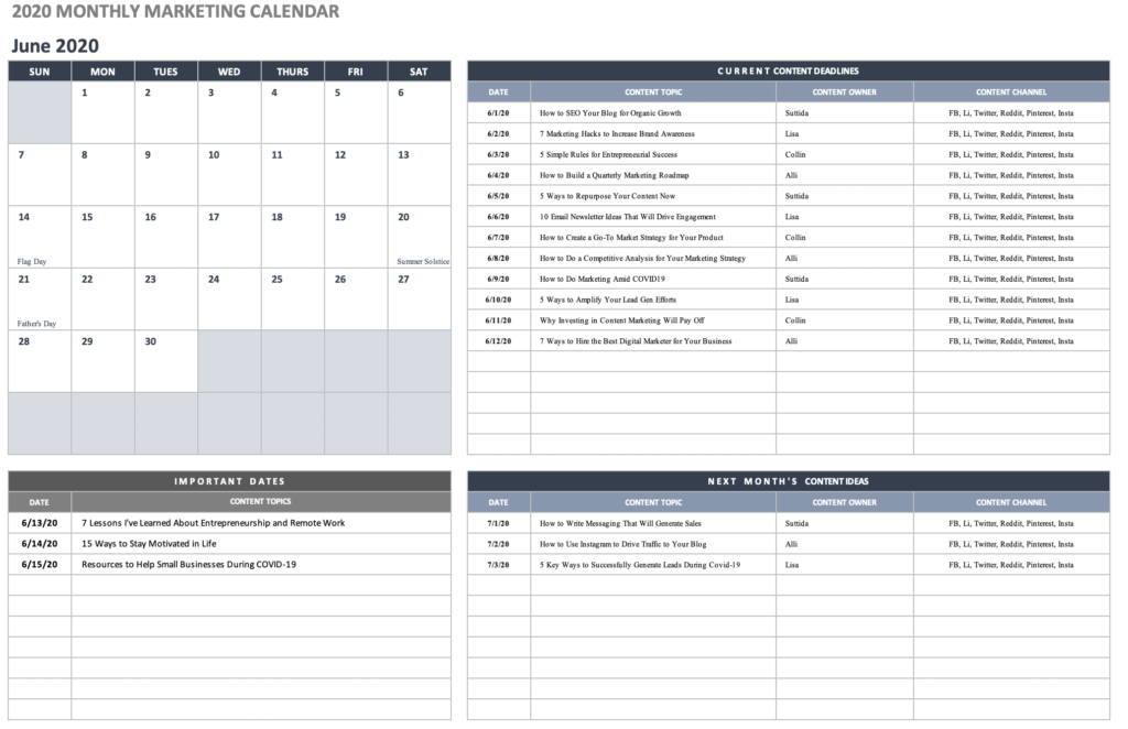How to Create a Content Calendar. Do you know what content you're going… |  by Suttida | Medium