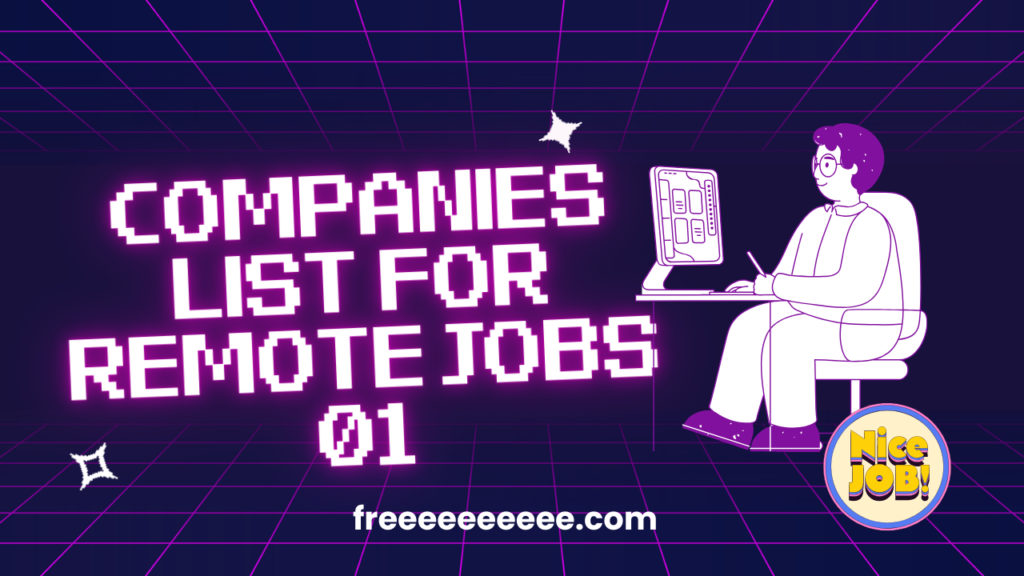 Companies List for Remote Jobs 01 Freeeeeeeeee Medium