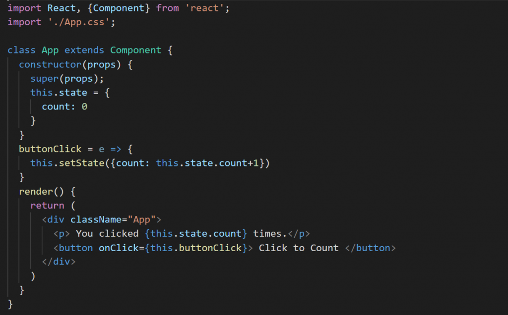 React JS useState Hook. In class components, React provides us… by