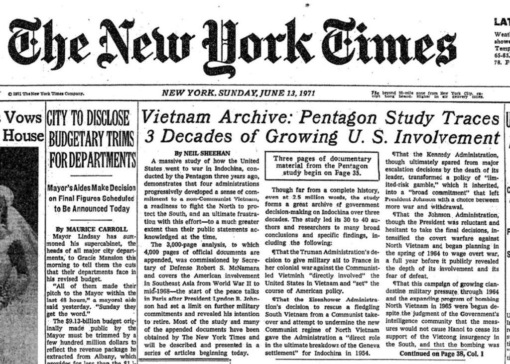 Unveiling Shadows: The Pentagon Papers and Their Impact on Journalism and Democracy