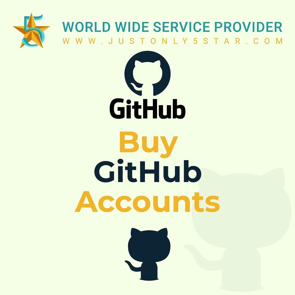 Buy GitHub Accounts. Buy Verified GitHub Accounts by Sopasok Oct