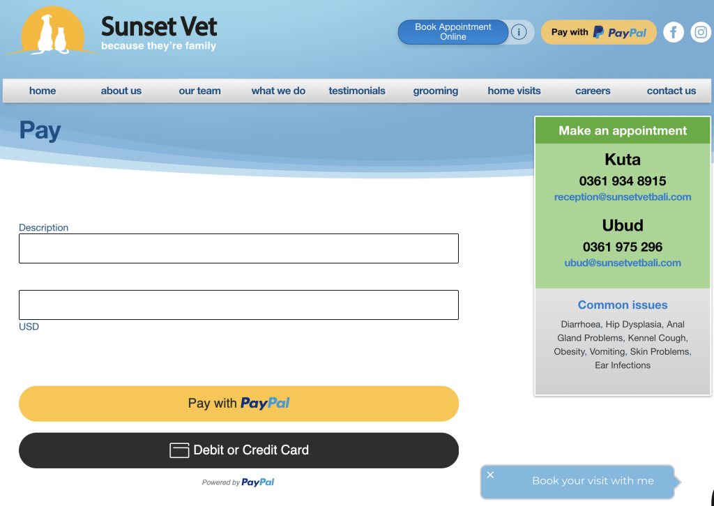 Make sure to fill in “for JSP” in the description to support Rhonda’s vet bills.