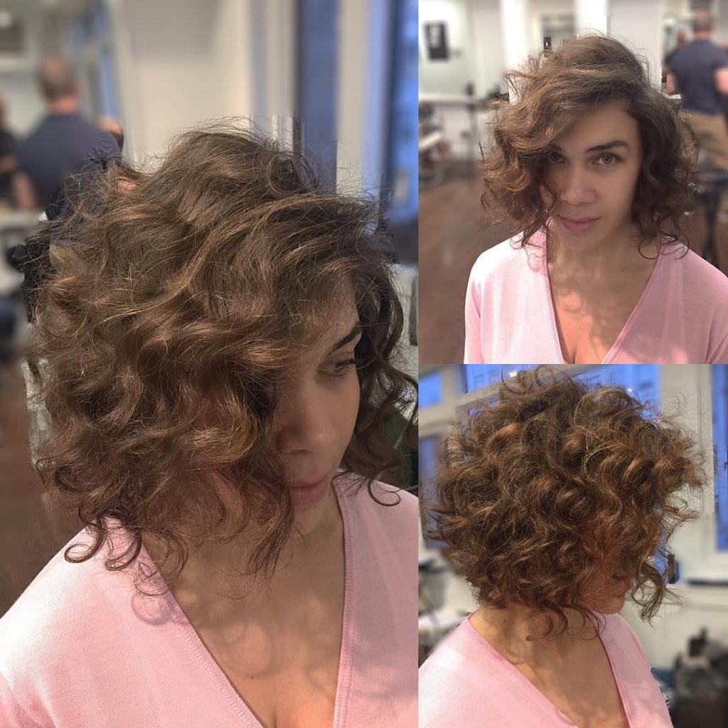 Inverted Bob For Curly Hair