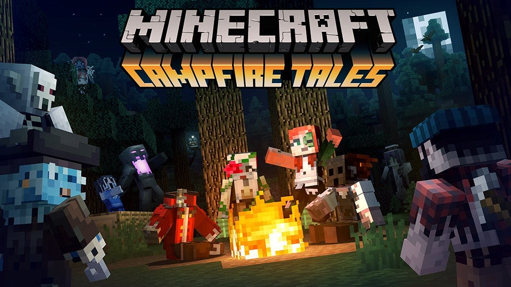 Minecraft for Windows 10 and Minecraft Pocket Edition get Campfire Tales  skin pack and minor update, by Dave W Shanahan