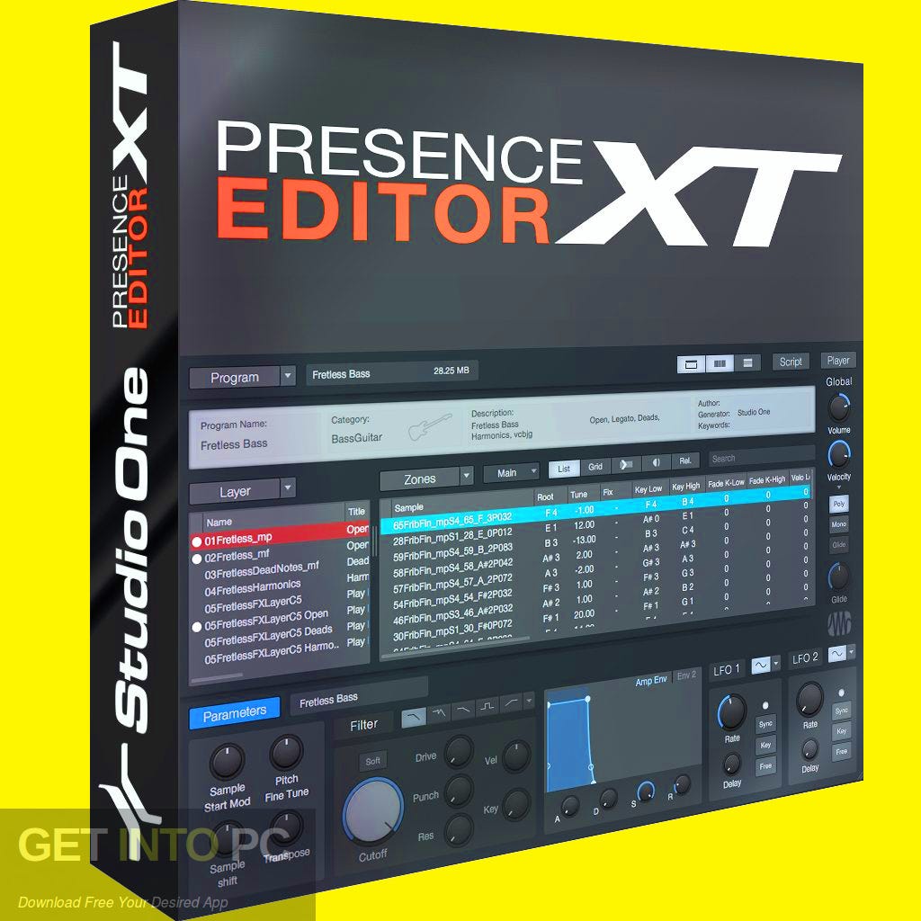 Download Presonus Presence XT Editor for Studio one by Mukeshh ambani
