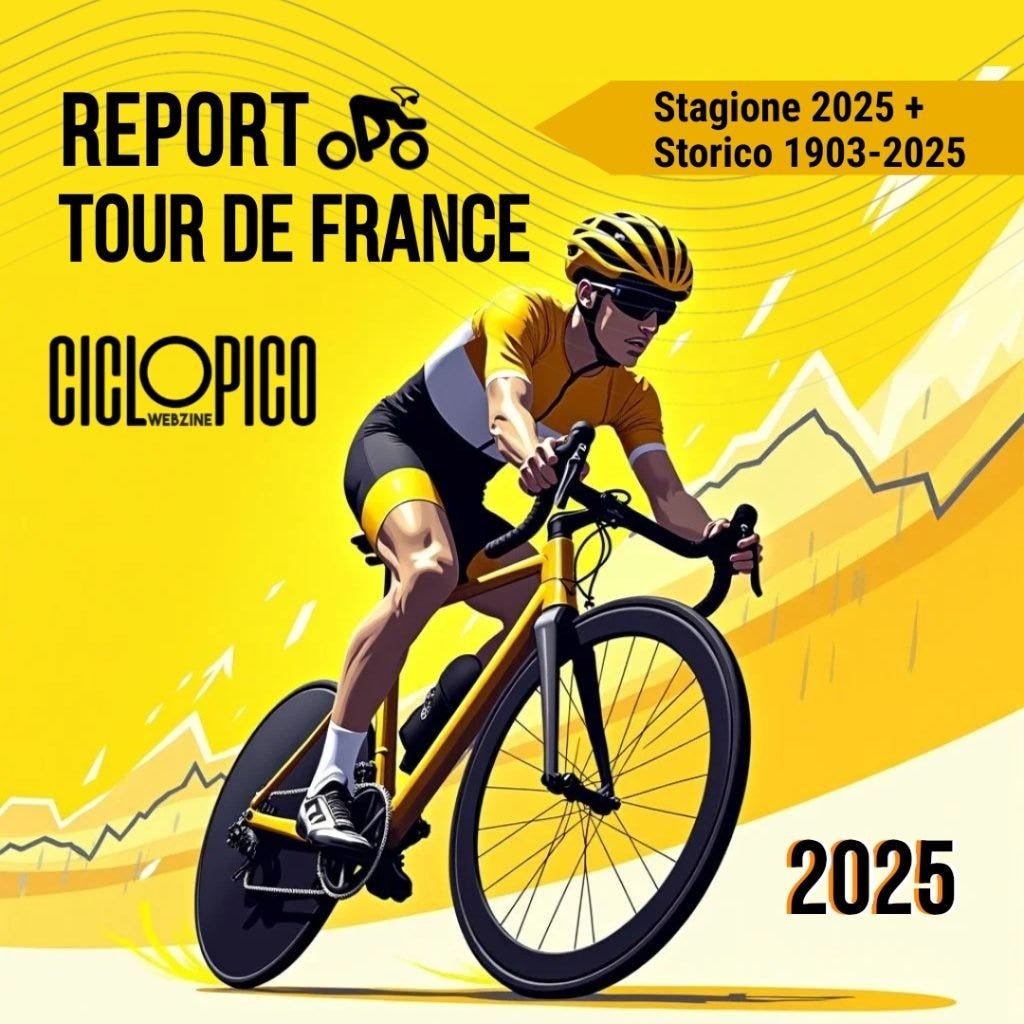 Statistiche Report Tour de France 2025 e storico