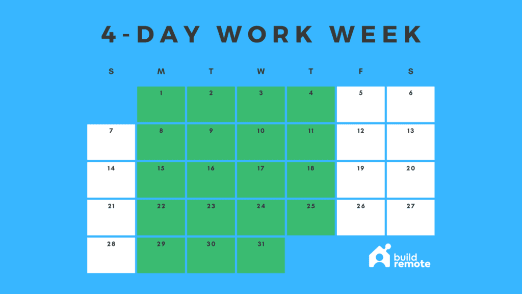 4 Day Work Week Schedule Template | by Phil from 4 day week | Medium