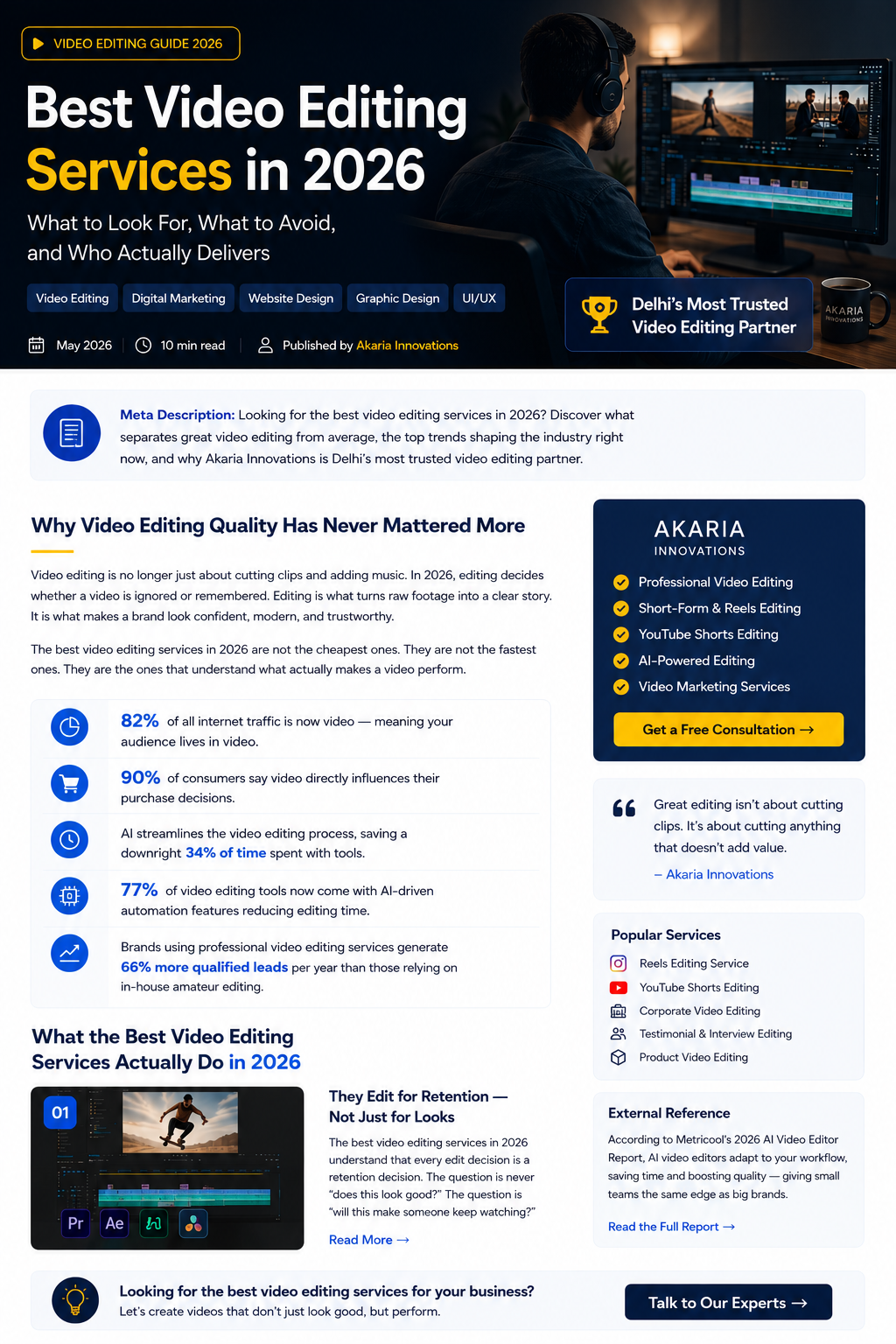 Best Video Editing Services in 2026 — What to Look For, What to Avoid, and Who Actually Delivers