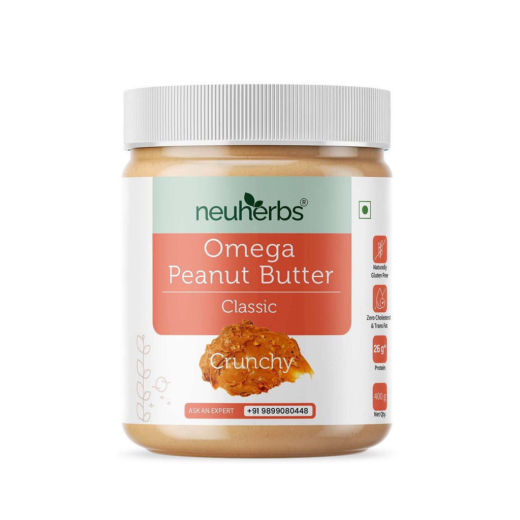 Buy Neuherbs Omega Peanut Butter Classic for Muscle Bulding Gulshan Neuherbs Medium