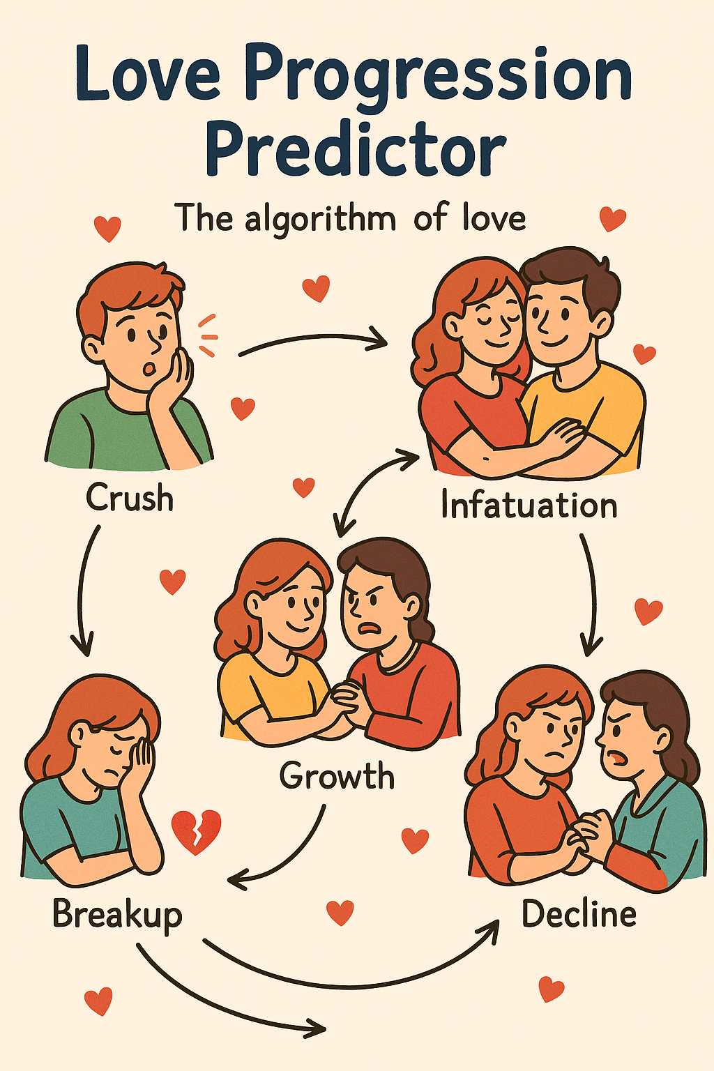 ❤️ The Love Progression Predictor: Predicting Love with Markov Chain