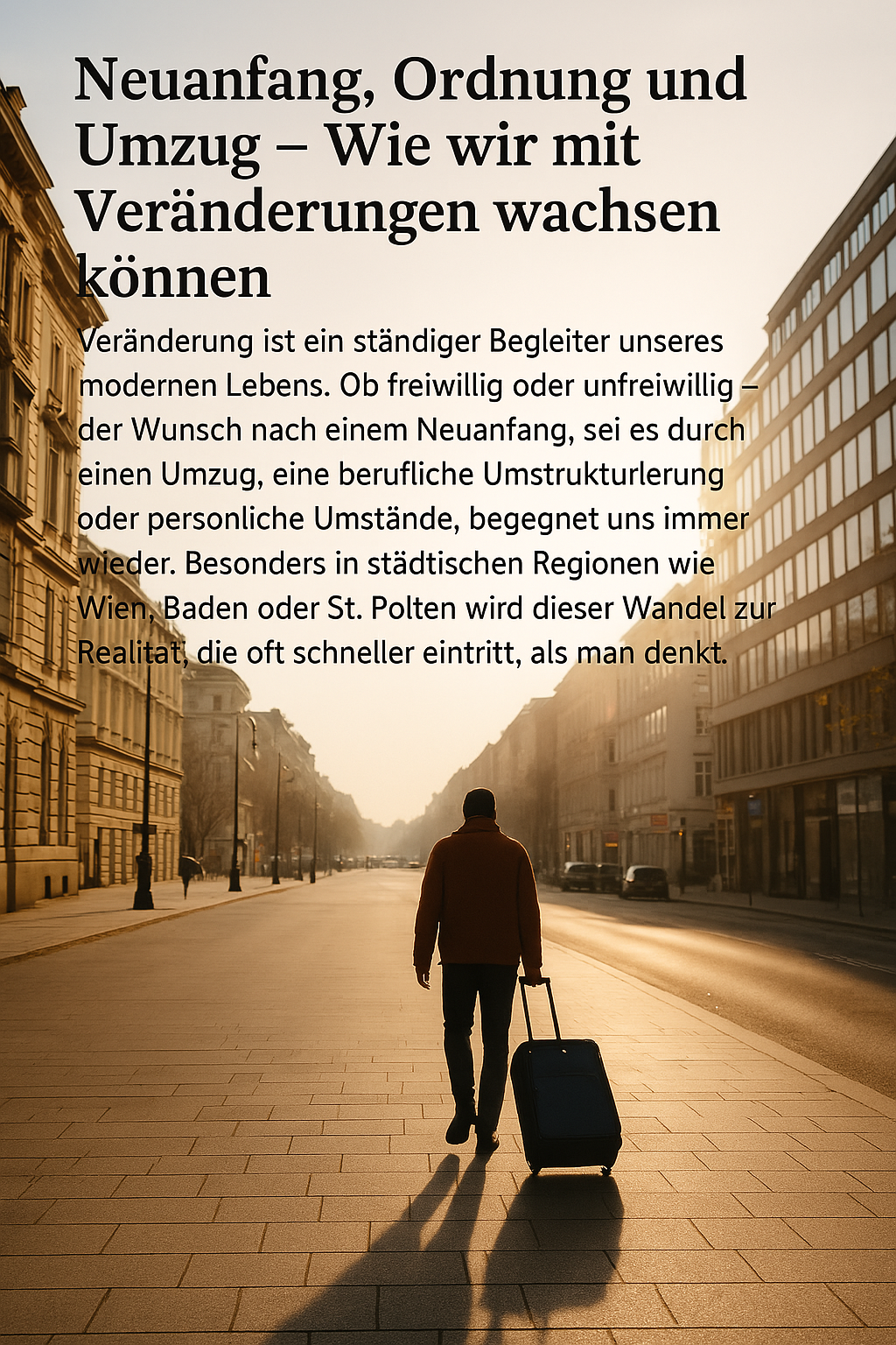 Neuanfang, Ordnung und Umzug — Wie wir mit Veränderungen wachsen können