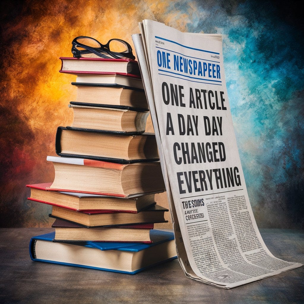 One Article a Day Changed Everything by Waqas Liaqat ILLUMINATION