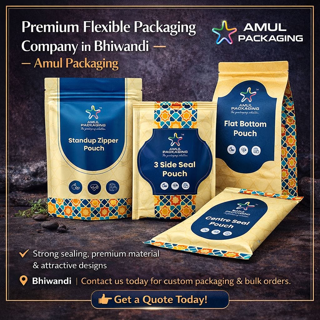 Reliable Pouch Packaging Solutions from Amul Packaging | Expert Flexible Packaging Manufacturer