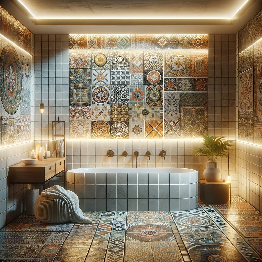 Unleashing Creativity: Artistic Bathroom Tile Designs Transform Homes ...