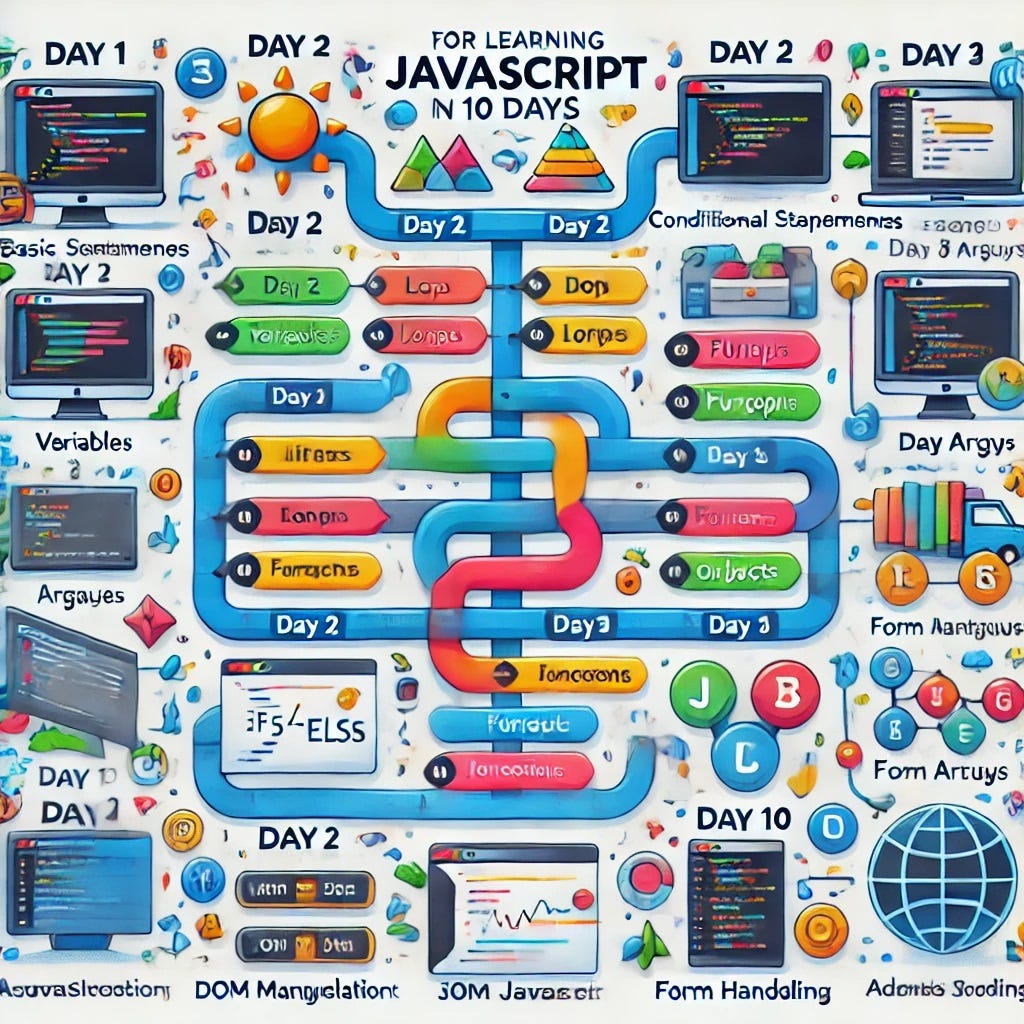 10-day JavaScript learning guide. Day 1: Introduction to JavaScript and ...