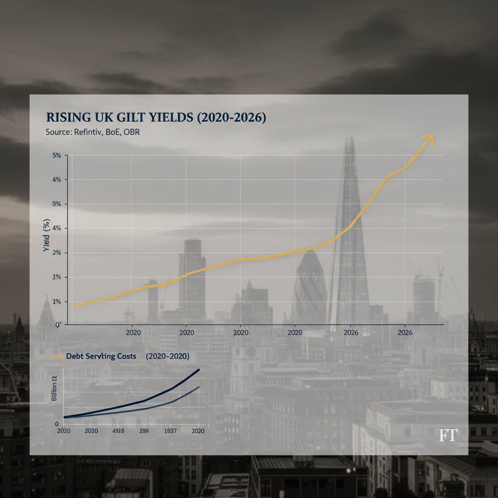 UK heads towards fiscal crisis as growth stalls and debt costs soar
