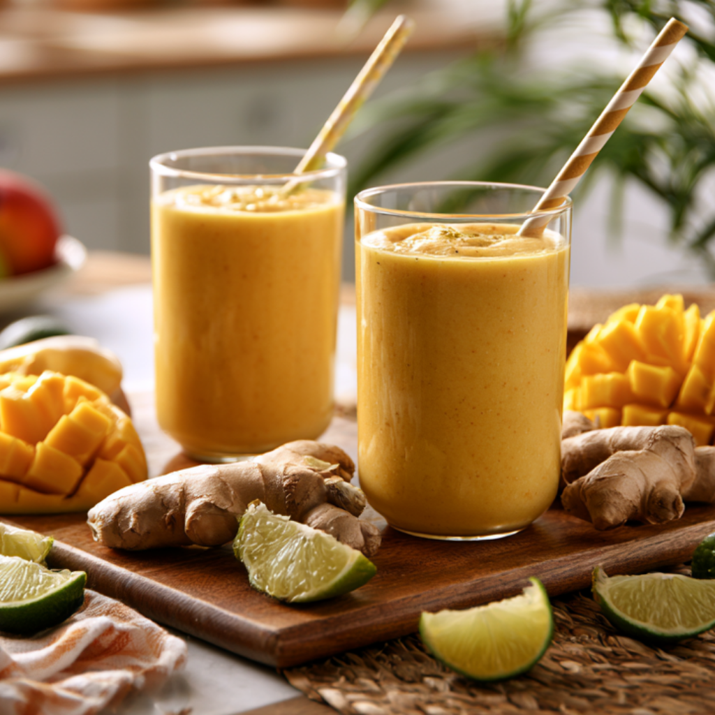 The Bright Mango Ginger Smoothie I Make When I Need a Simple Morning Reset