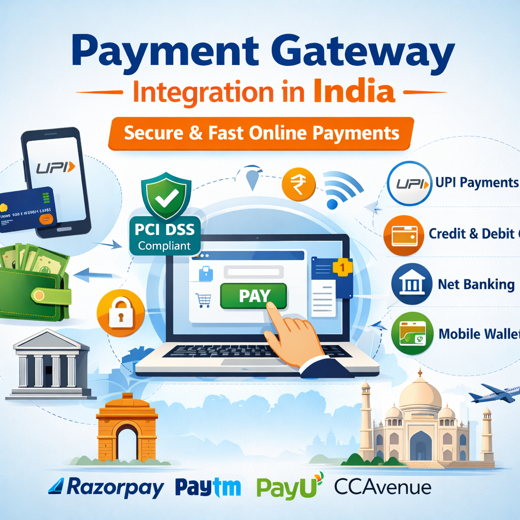 Custom Payment Gateway Integration in India for Websites & Apps