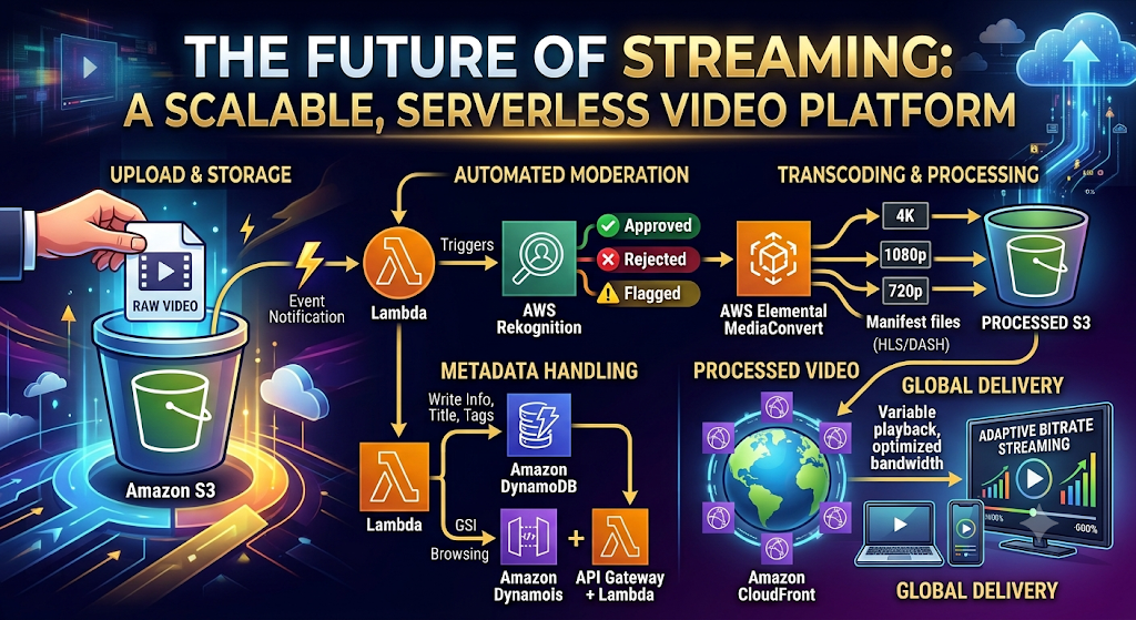 AWS System Design: An End-to-End Serverless Video Platform