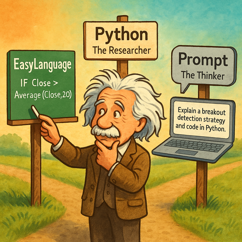 EasyLanguage, Python, or Prompt: Three Generations of Algorithmic ...