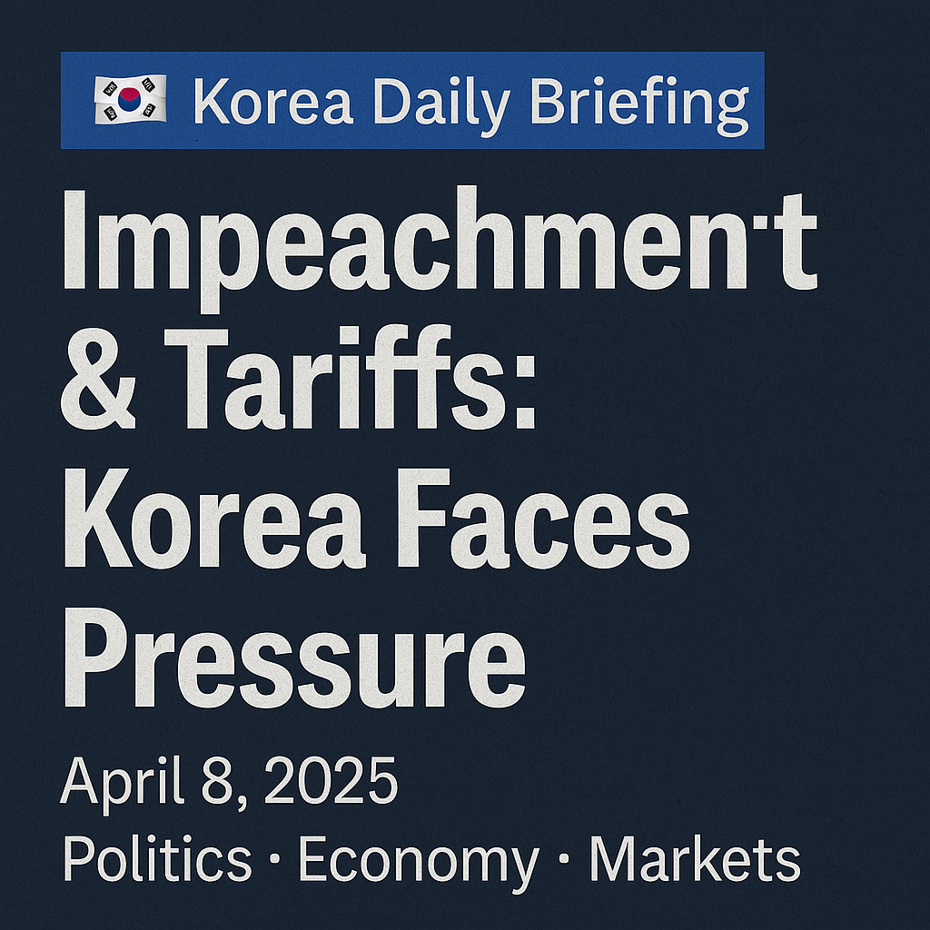 🇰🇷 Korea Daily Briefing — April 8, 2025