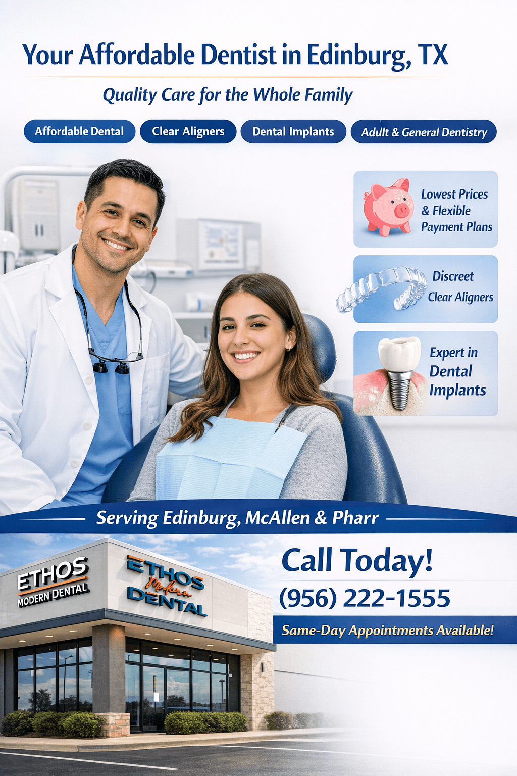 Modern, Affordable Dental Care in Edinburg, TX: The Ethos Modern Dental Approach