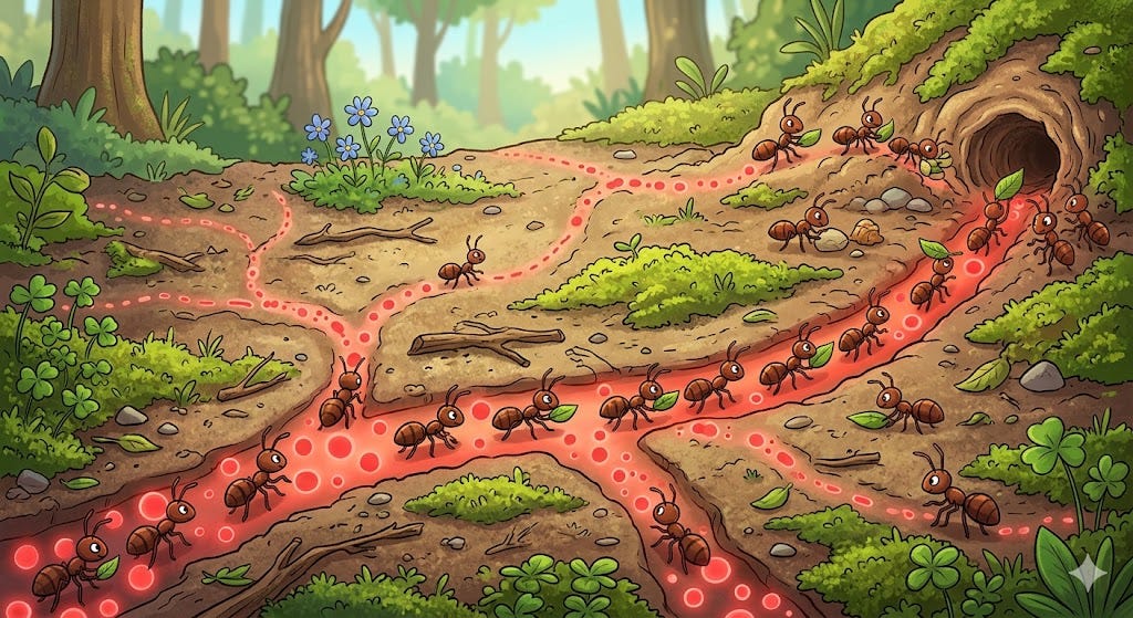 Ant Colony Optimization : Perilaku Semut Menemukan Jalur Terpendek