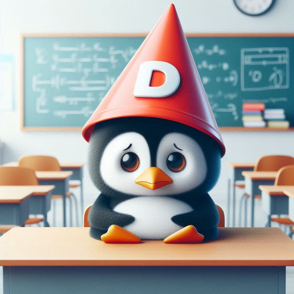 No You re A Dunce The Penguin Word Of The Week Is Dunce By 