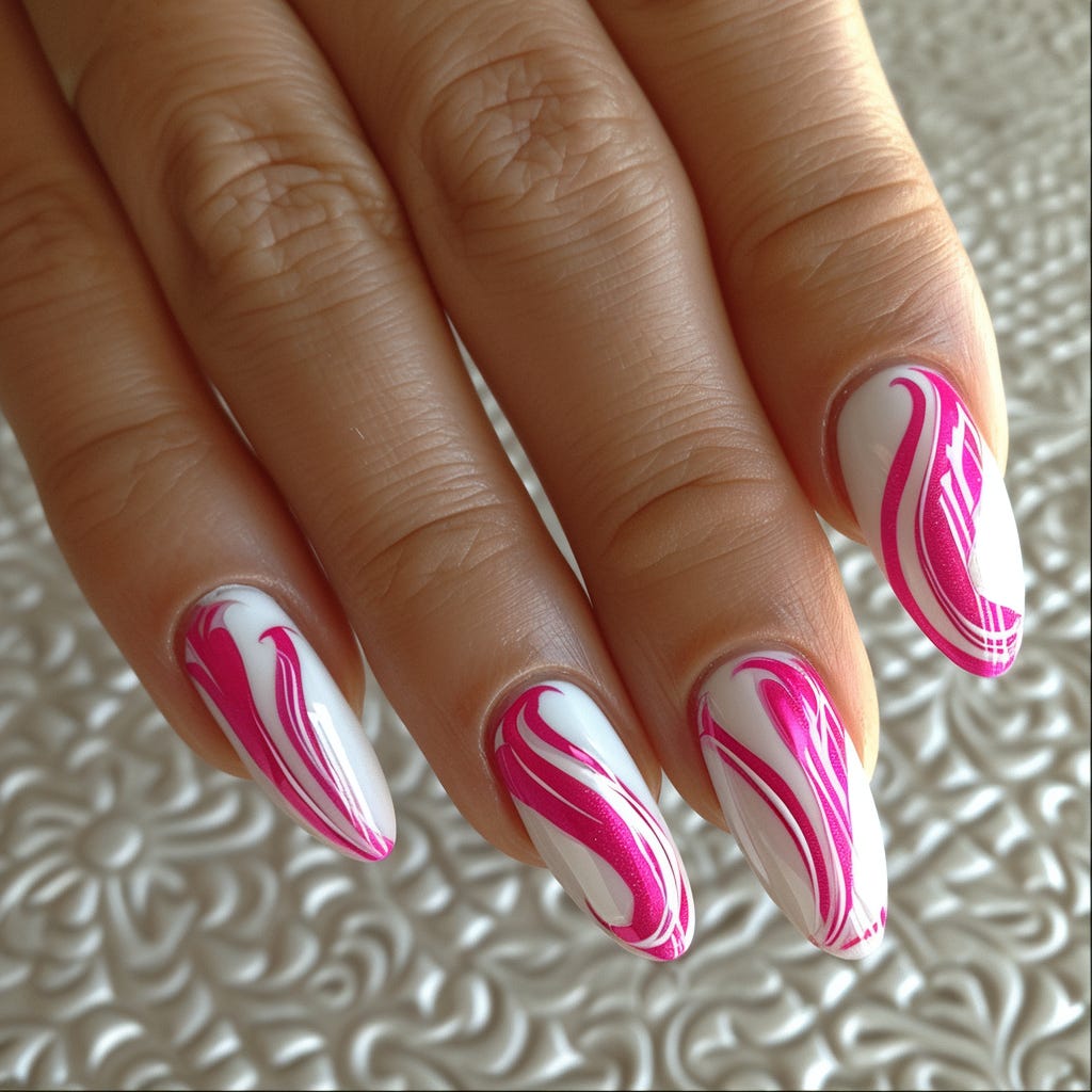Pink February Nails Trend 2024 Lively Glamour Bliss! 💅💕 by Nailkicks