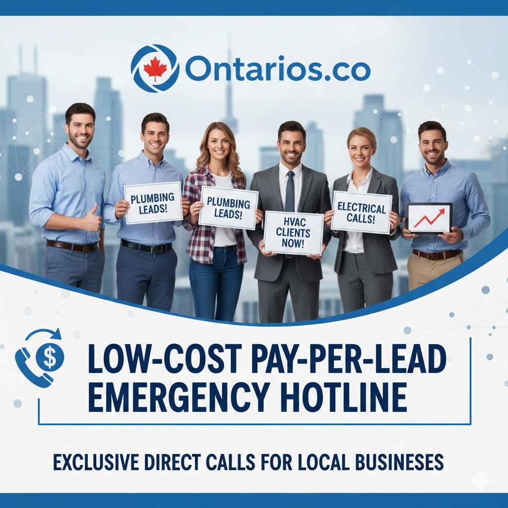 Ontarios.co Launches Low-Cost Pay-Per-Lead Emergency Hotline With Exclusive Direct Calls for Local…