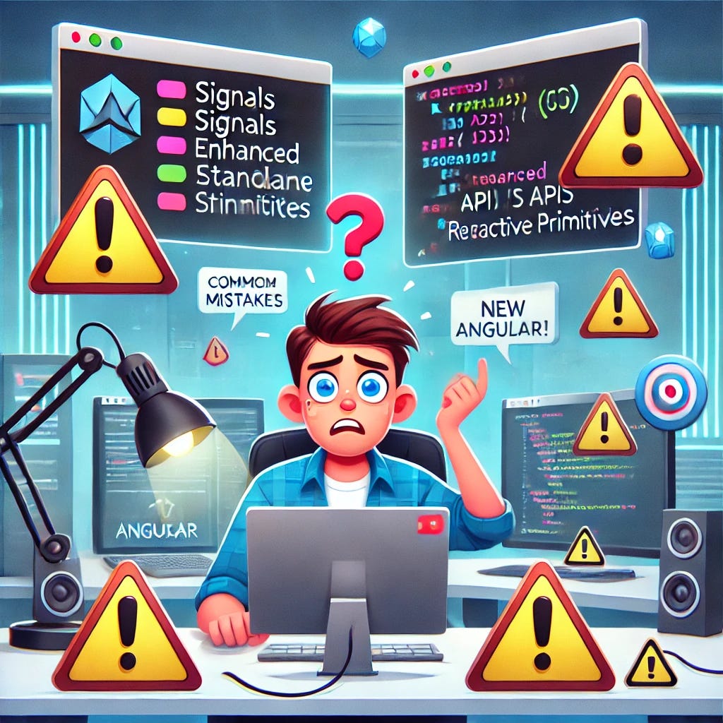 Common mistakes in modern Angular (16,17,18)