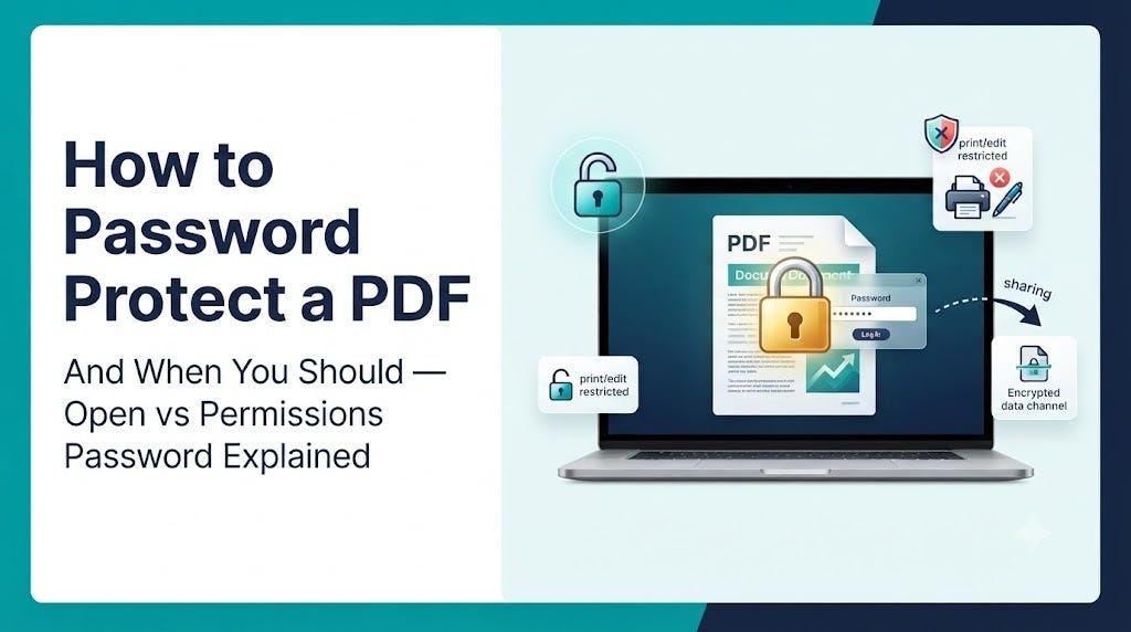 How to Password Protect a PDF (And When You Should)