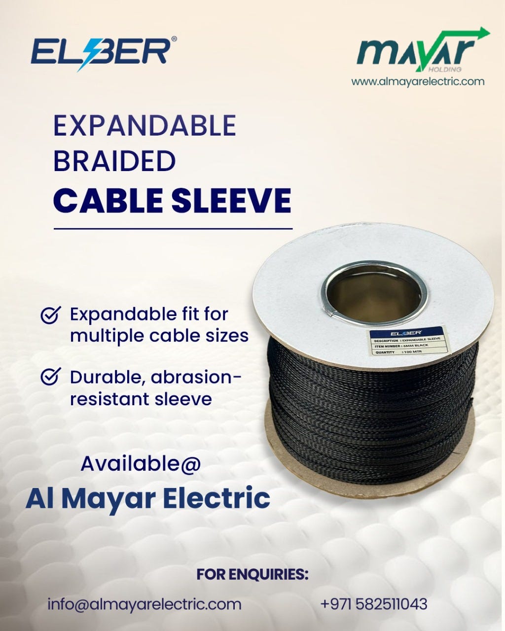 ELBER Expandable Braided Cable Sleeve