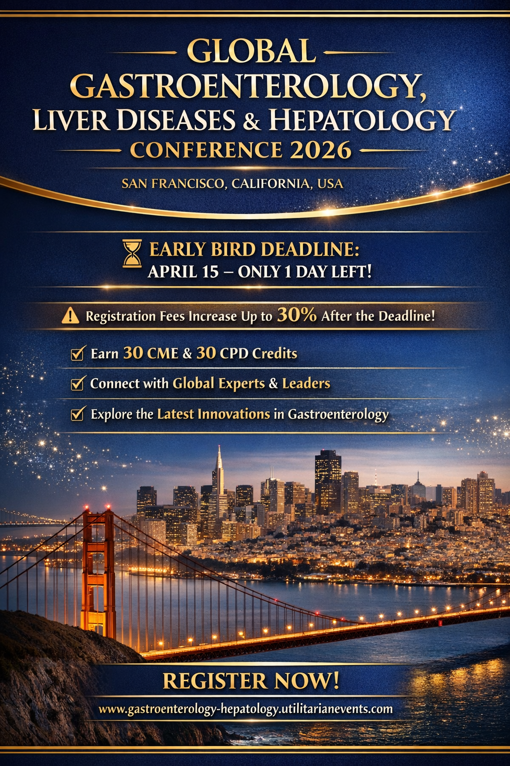Final Reminder: Early Bird Registration Closes April 15 — GastroenterologyHub 2026