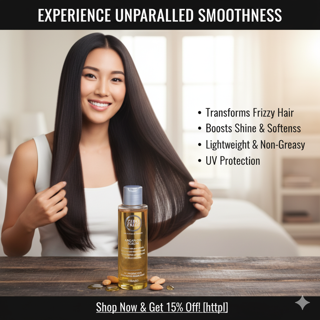 “frizz control serum for dry hair”