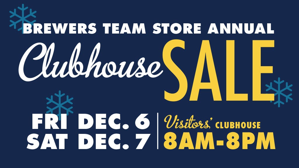 BREWERS CLUBHOUSE SALE SCHEDULED FOR DECEMBER 6–7, by Caitlin Moyer