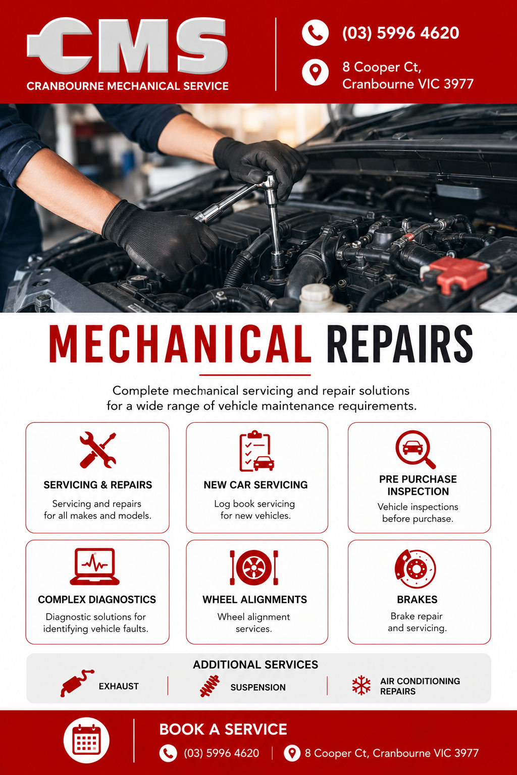 Mechanical Repairs in Cranbourne | Cranbourne Mechanical Services