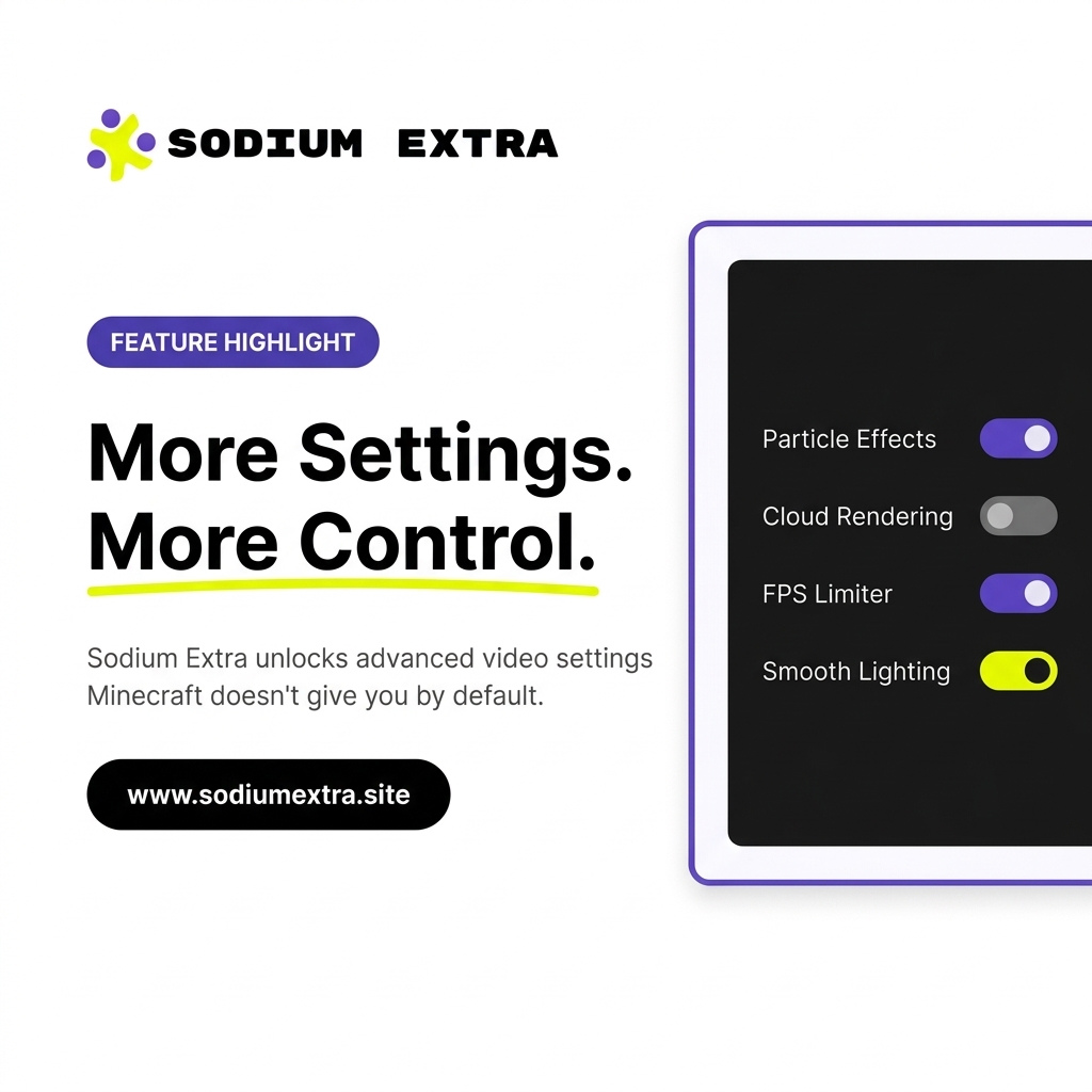How Sodium Extra Gives You More Control in Minecraft